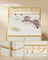 3-Tier Jewellery Box - Metal - Cloud White - Organiser with Open Storage and Hanging Rack