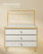 3-Tier Jewellery Box - Metal - Cloud White - Organiser with Open Storage and Hanging Rack