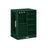 Jewellery Box - Wood - Black - 360° Rotating with Glass Window and 5 Drawers