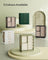 Jewellery Box - Glass - Laurel Green - 360° Rotating with 5 Drawers