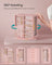 Jewellery Box - Glass - Jelly Pink - 360° Rotating with 5 Drawers and Open Design