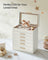 6-Tier Jewellery Box - Glass - Cloud White and Gold