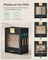 Jewellery Organiser - Glass - Cloud White - 5 Layers with 3 Side Drawers and Big Mirror