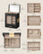 Jewellery Organiser - Glass - Cloud White - 5 Layers with 3 Side Drawers and Big Mirror