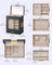 Jewellery Organiser - Glass - Cloud White - 5 Layers with 3 Side Drawers and Big Mirror