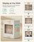 Jewellery Organiser - Glass - Cloud White - 5 Layers with 3 Side Drawers and Big Mirror