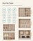 Jewellery Organiser - Glass - Cloud White - 5 Layers with 3 Side Drawers and Big Mirror