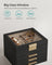 4-Layer Jewellery Box - Glass - Graphite Black & Gold - Organiser with 3 Drawers