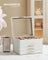 Jewellery Box - 4-Layer with 3 Drawers - Glass - Cloud White and Gold - Quality Materials for Lasting Appeal