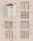 Jewellery Box - 6-Layer with Drawers - Glass - Cloud White and Gold