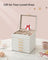 Jewellery Box - 6-Layer with Drawers - Glass - Cloud White and Gold