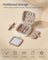 Travel Jewellery Box - PU - Cloud White - Portable with Mirror and Zippers