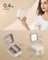 Travel Jewellery Box - PU - Cloud White - Portable with Mirror and Zippers