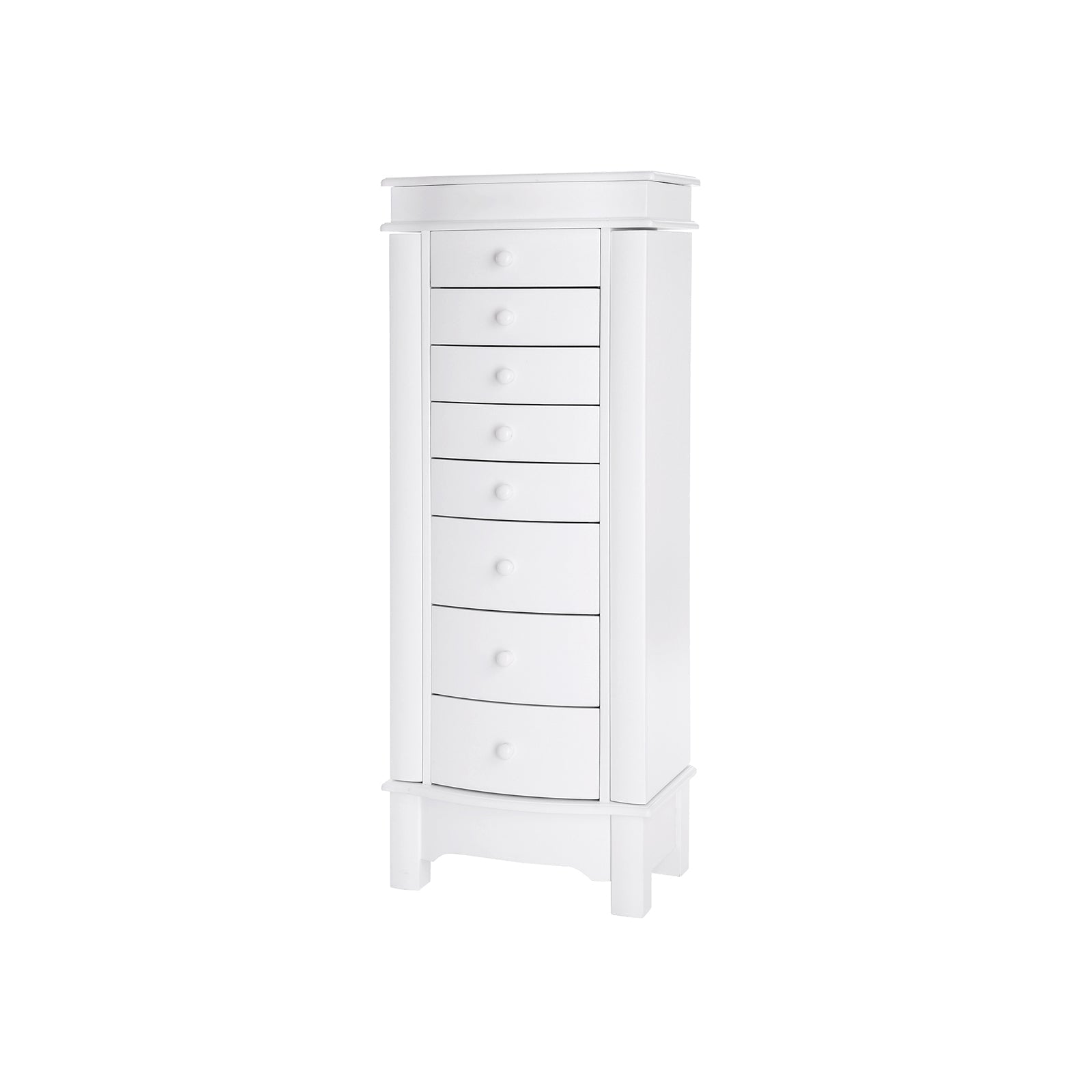 Jewellery Armoire - White - Wooden