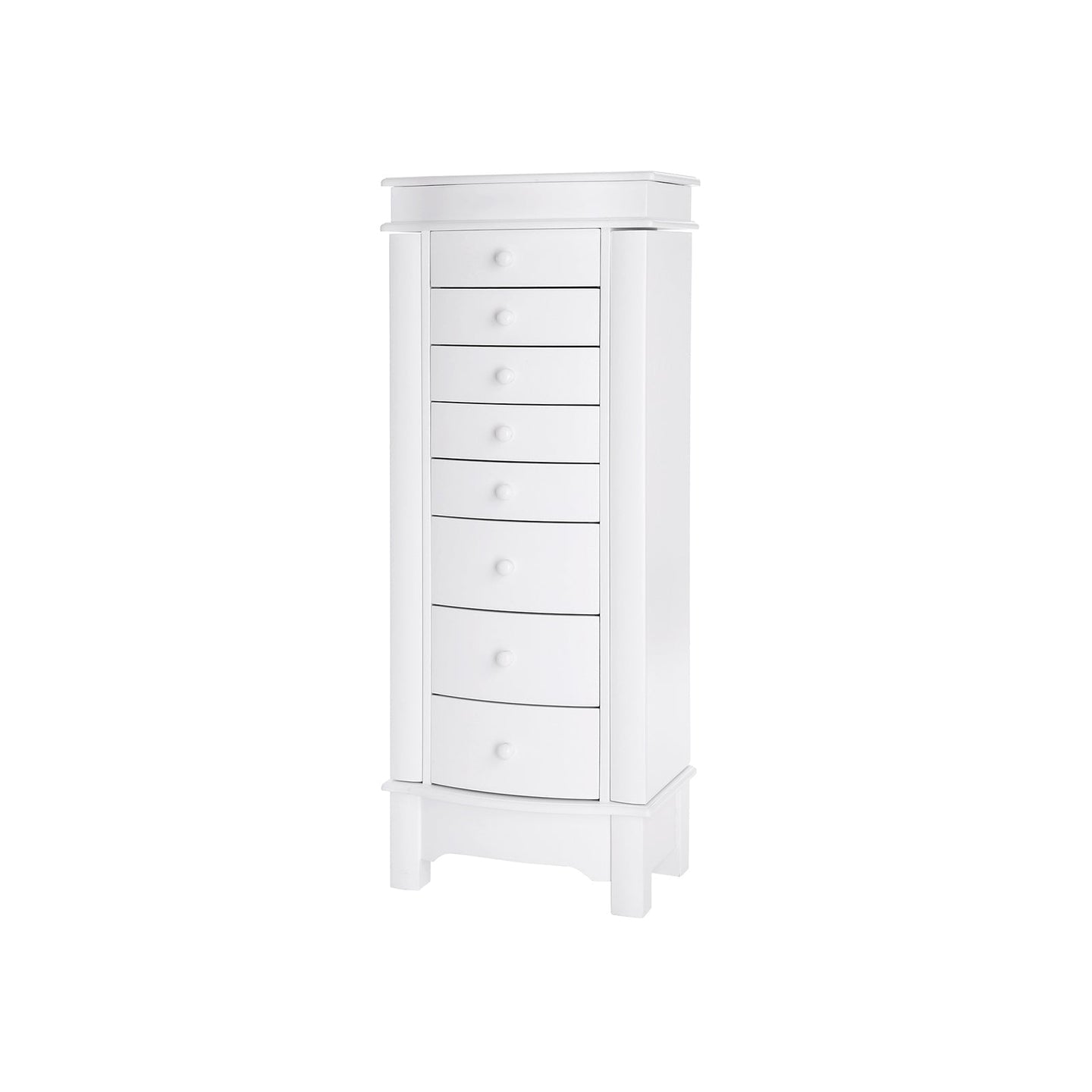 Jewellery Armoire - White - Wooden