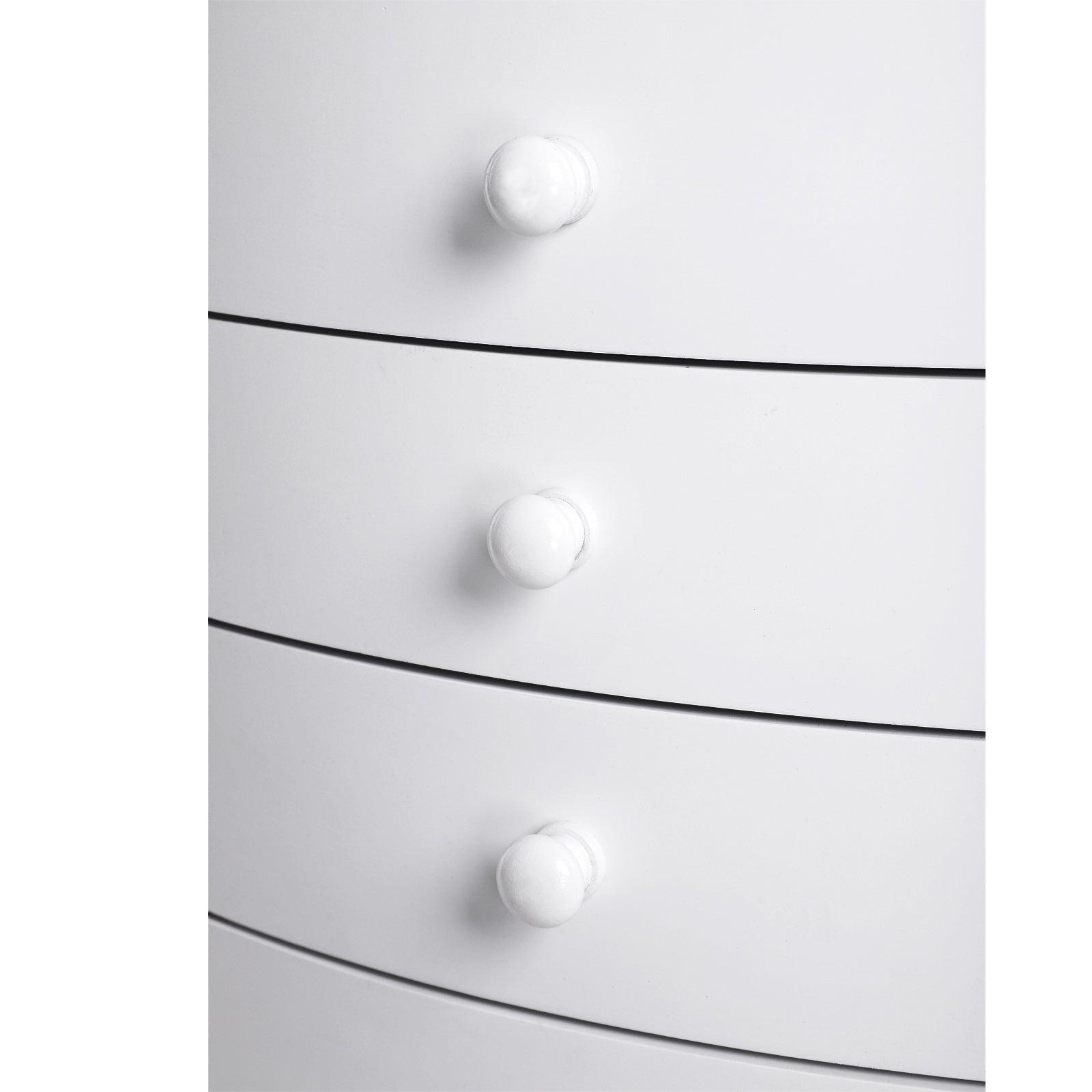 Jewellery Armoire - White - Wooden