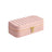 Small Jewellery Case - PU - Jelly Pink - Portable with Mirror