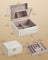 Jewellery Box - PU - Ink Black - 2-Tier with Mirror and Removable Tray