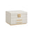 3-Tier Jewellery Box - PU - Cloud White - With Mirror and 2 Drawers