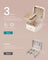 Jewellery Box - Wood - Cloud White - Portable 2-Layer Travel Storage