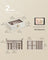 Stackable Jewellery Trays - 2-Tier Design - Clear Glass - Cloud White