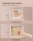 Jewellery Box - Fabric - Cloud White - 2-Layer with Mirror and Removable Tray