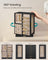 Jewellery Box - Wood - Black - 360° Rotating with 5 Drawers and Open Design