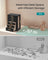 Jewellery Box - Wood - Black - 360° Rotating with 5 Drawers and Open Design