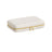 Travel Jewellery Box - Woven Embossed PU Leather - Ink Black - Large Capacity with Mirror