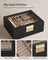 Jewellery Organiser - Wood - Graphite Black - 2-Layer with Removable Tray