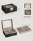 Jewellery Organiser - Wood - Graphite Black - 2-Layer with Removable Tray