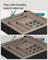 Jewellery Organiser - Wood - Graphite Black - 2-Layer with Removable Tray