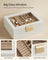 Jewellery Organiser - Wood - Cloud White - 2-Layer with Removable Tray