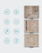 3-Layer Jewellery Organiser - Wood - White - Glass Lid with 2 Drawers