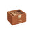 3-Tier Jewellery Box - Glass - Caramel Brown and Gold - Organiser with Drawers