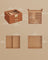 3-Tier Jewellery Box - Glass - Caramel Brown and Gold - Organiser with Drawers