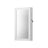 Lockable Jewellery Cabinet - White - Mirror