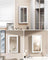 Lockable Jewellery Cabinet - White - Mirror