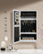 Lockable Jewellery Cabinet - Wood - White