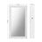 Lockable Jewellery Cabinet - Wood - White