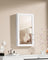 Lockable Jewellery Cabinet - Wood - White