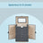 6 Tier Jewelry Box - PU and MDF - Grey - with 5 Drawers
