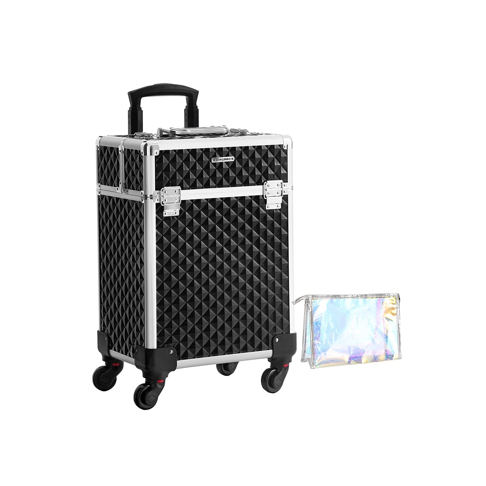 Makeup Case - Plastic - Black - Lockable