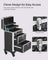 Rolling Makeup Case - ABS - Red - Lockable and Portable
