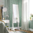Jewelry Cabinet Armoire - Wood - White - Freestanding with Full-Length Mirror and Lockable Storage