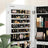 Jewelry Cabinet Armoire - Wood - White - Freestanding with Full-Length Mirror and Lockable Storage