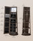 Jewellery Cabinet - MDF - Rustic Brown - Full-Length Mirror with 360° Swivel and Lockable Storage
