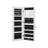 Jewellery Cabinet Organizer - Wood - White - Wall Mounted with LED Lights and Lockable Storage