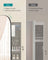 Jewellery Cabinet - Wood - White with Greige Lining - Lockable LED Mirror