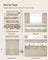 LED Mirror Jewellery Cabinet - MDF - White with Greige Lining - Lockable Wall/Door Mounted with Interior Mirror